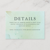 の結婚詳細小型エンクロージャカード エンクロージャーカード (正面)