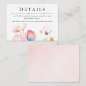 の結婚詳細小型エンクロージャカード エンクロージャーカード (正面/裏面)