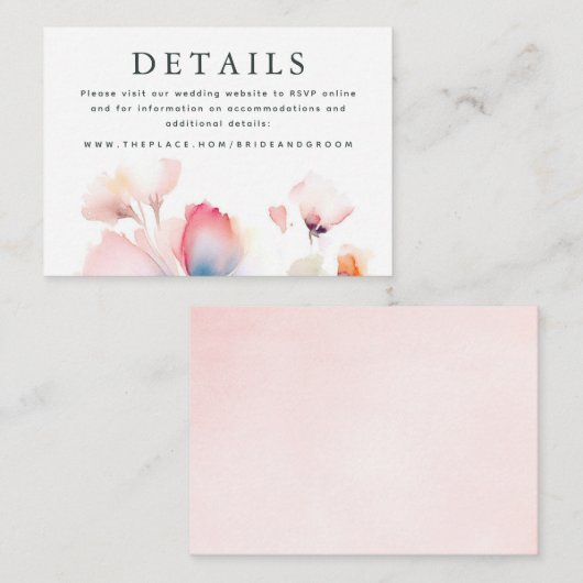 の結婚詳細小型エンクロージャカード エンクロージャーカード (正面/裏面)