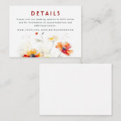 の結婚詳細小型エンクロージャカード エンクロージャーカード (正面/裏面)