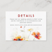 の結婚詳細小型エンクロージャカード エンクロージャーカード (正面)