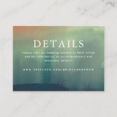 の結婚詳細小型エンクロージャカード エンクロージャーカード (正面)