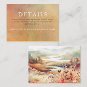 の結婚詳細小型エンクロージャカード エンクロージャーカード (正面/裏面)