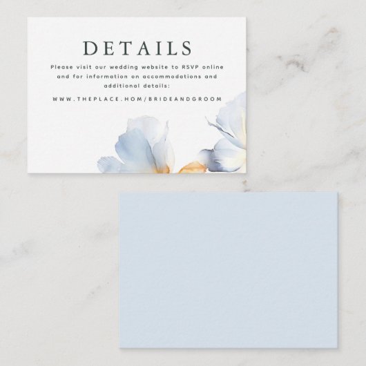 の結婚詳細小型エンクロージャカード エンクロージャーカード (正面/裏面)