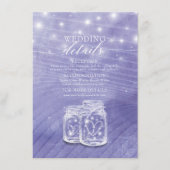 の結婚詳細情報メイソンjar文字列ライト エンクロージャーカード (正面)