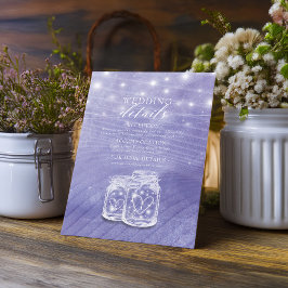 の結婚詳細情報メイソンjar文字列ライト エンクロージャーカード