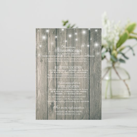 の結婚詳細情報メイソンjar文字列ライト エンクロージャーカード (スタンド正面)