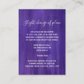 の結婚詳細紫外線アートエンクロージャカード エンクロージャーカード (裏面)