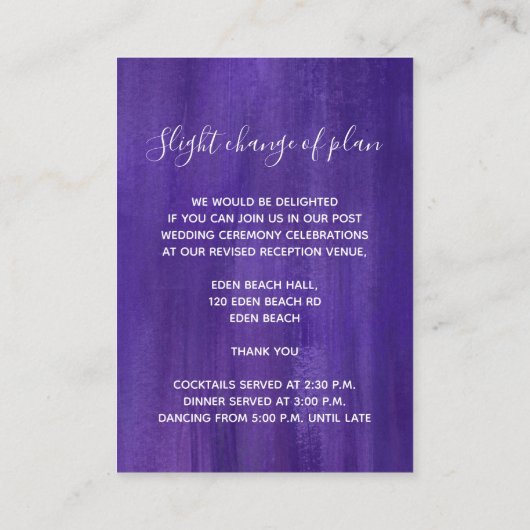 の結婚詳細紫外線アートエンクロージャカード エンクロージャーカード (裏面)