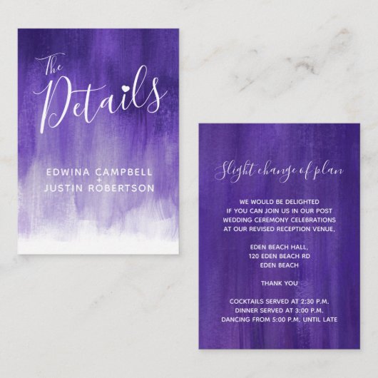 の結婚詳細紫外線アートエンクロージャカード エンクロージャーカード (正面/裏面)