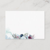 の結婚詳細/ウェブサイトベリーとブルーフローラ エンクロージャーカード (裏面)