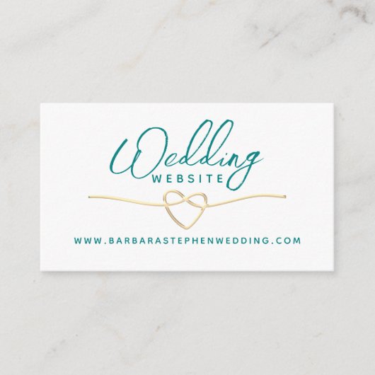 の結婚詳細Webサイト エンクロージャーカード (正面)