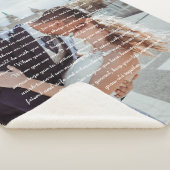 の結婚誓いのカップル写真 シェルパブランケット (3/4)