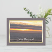 の結婚誓いの更新の夕日 招待状 (スタンド正面)