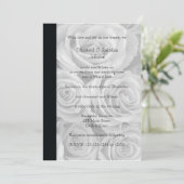 の結婚誓いの華やかなバラ 招待状 (スタンド正面)