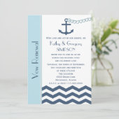 の結婚誓いの青航海の色 招待状 (スタンド正面)