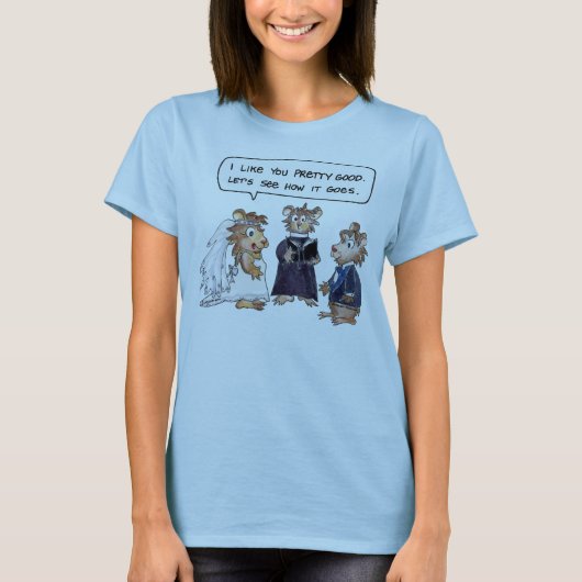 の結婚誓いはマンガカスタムーTシャツ Tシャツ (正面)