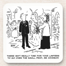 の結婚誓いジョークの牧師で花婿 コースター