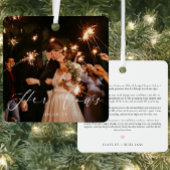 の結婚誓い写真キープサケメタルオーナメント メタルオーナメント