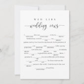 の結婚誓い結婚Libsゲームカード 招待状 (正面)