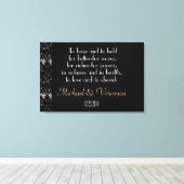 の結婚誓い（名前あり） Canvas Print キャンバスプリント (インサイチュ (ウッドフロア))