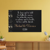 の結婚誓い（名前あり） Canvas Print キャンバスプリント (インサイチュ (リビング))