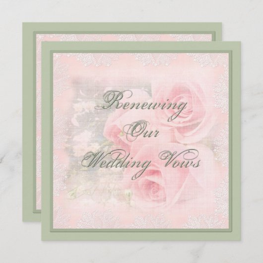 の結婚誓い 招待状 (正面/裏面)