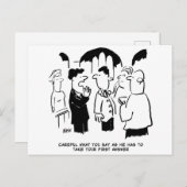 の結婚誓い – 最初の回答はがき ポストカード (正面/裏面)