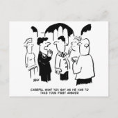 の結婚誓い – 最初の回答はがき ポストカード (正面)