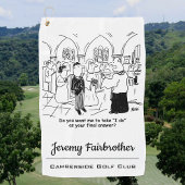 の結婚誓い – 私は最終的な答えとしておもしろい行う ゴルフタオル