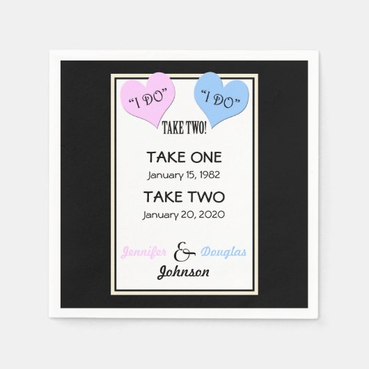 の結婚誓の更新紙ナプキンス スタンダードカクテルナプキン (正面)