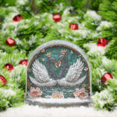 の結婚贈り物エレガントに2羽の冠 (クリスマス)