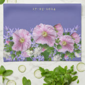 の結婚贈り物カップルの花束の背景 キッチンタオル (折り畳み)