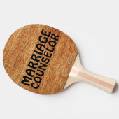 の結婚贈り物パドルおもしろい、結婚相談員 卓球ラケット (横)