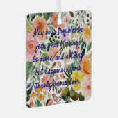 の結婚贈り物引用文が新しい贈り物を望ん結婚だ メタルオーナメント (正面右)