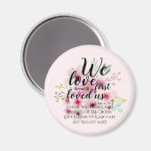 の結婚贈り物4親新郎新婦カトリック聖句 マグネット (正面/裏面)