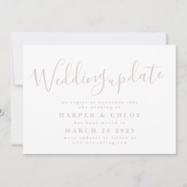 の結婚赤面ピンクの延期日の変更 セーブザデート