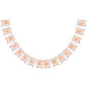 の結婚赤面ピンクゴールデン新郎新婦の名前シンプル バンティングフラッグ (全)