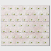 の結婚赤面ピンク ラッピングペーパー (フラット)