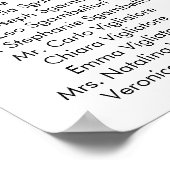 の結婚赤面マップ付き座席表 ポスター (角)