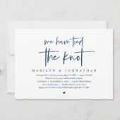 の結婚走りは、結びモダン目のパーティーを結んだ 招待状 (正面)