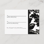 の結婚返信カード | D1 エンクロージャーカード (裏面)