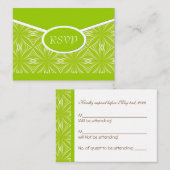 の結婚返信カード | F1 エンクロージャーカード (正面/裏面)