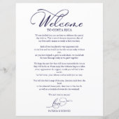 の結婚週末の日程のスクリプエレガントト歓迎 (正面)