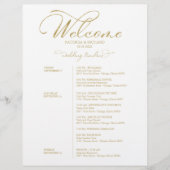 の結婚週末の日程エレガント (正面)