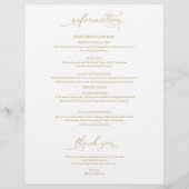 の結婚週末の日程エレガント (裏面)