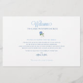 の結婚週末ウェルカムマップカード – ALAINA用 (正面)