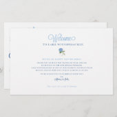 の結婚週末ウェルカムマップカード – ALAINA用 (正面/裏面)