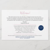 の結婚週末ウェルカムマップカード – Kiersten用 (正面)