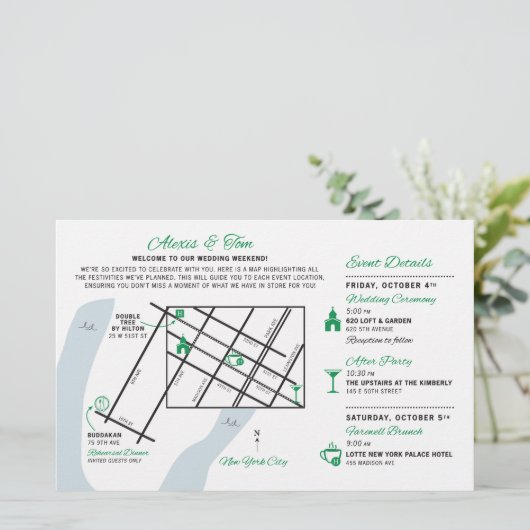 の結婚週末ウェルカムマップ – ALEXISカスタムの (スタンド正面)